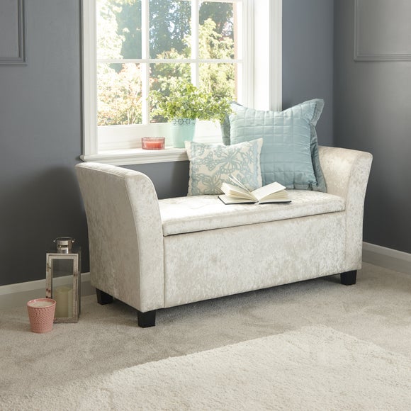 Verona Crushed Velvet Ottoman Window Seat, product image 10