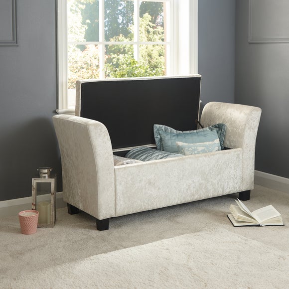 Verona Crushed Velvet Ottoman Window Seat, product image 11