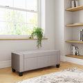 Verona Upholstered Ottoman, Grey