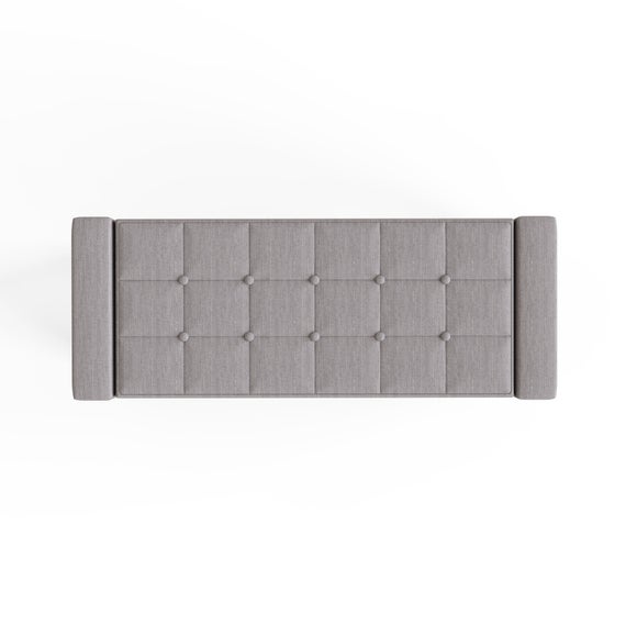 Verona Upholstered Ottoman, Grey