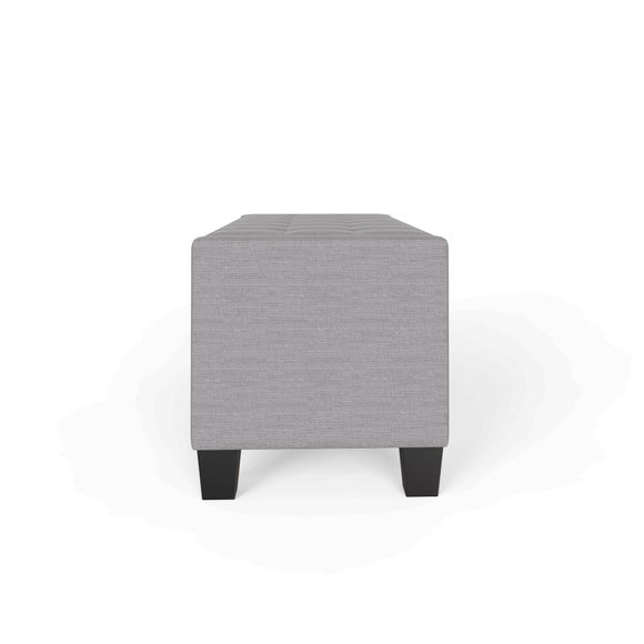 Verona Upholstered Ottoman, Grey