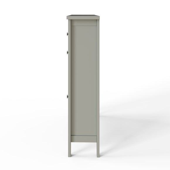 Deluxe Two Tier Shoe Storage Cabinet, Grey