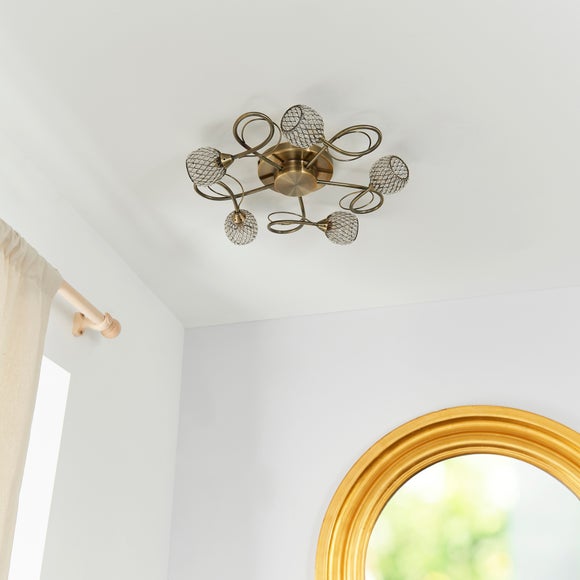 Vogue Malden 5 Light Semi Flush Ceiling Light