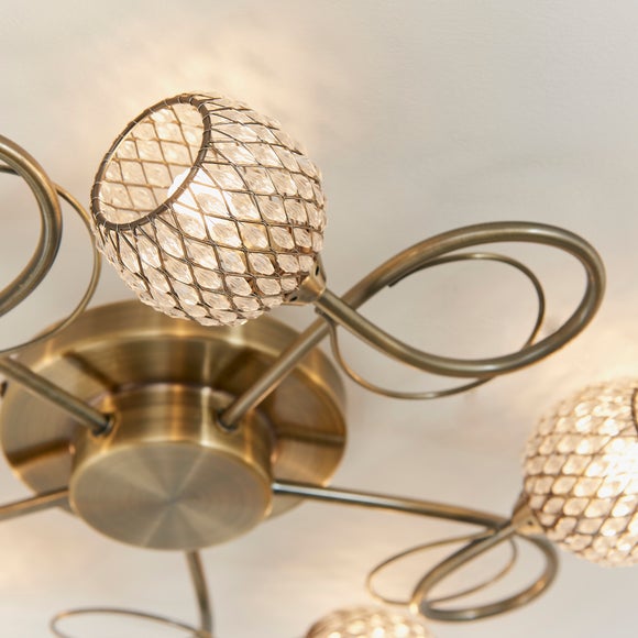 Vogue Malden 5 Light Semi Flush Ceiling Light