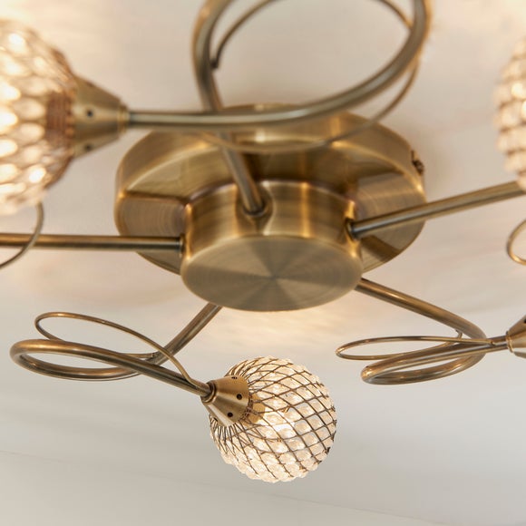Vogue Malden 5 Light Semi Flush Ceiling Light