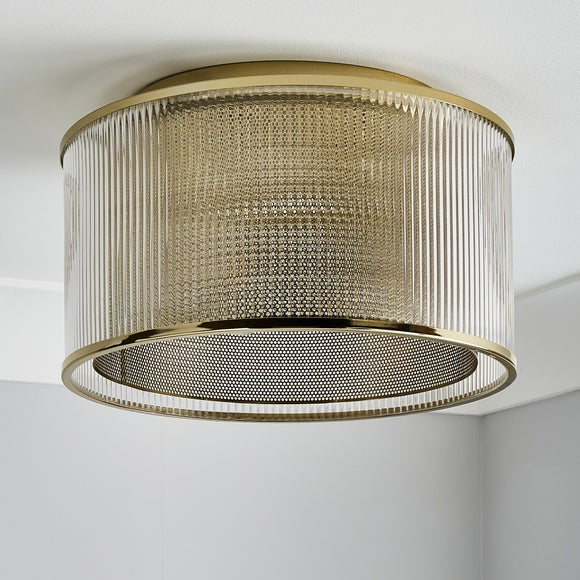 Kruze Glass Flush Ceiling Light, product image 5