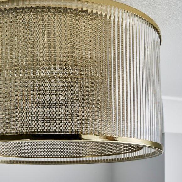 Kruze Glass Flush Ceiling Light, product image 6