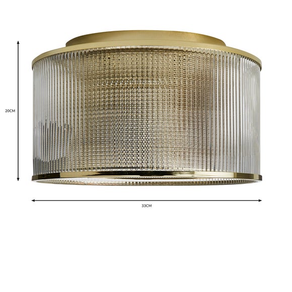 Kruze Glass Flush Ceiling Light, product image 10