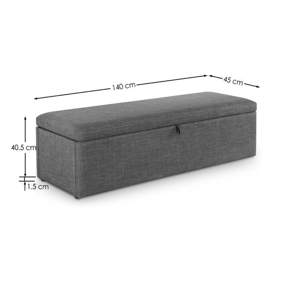 Sorrento Linen Ottoman, product image 18
