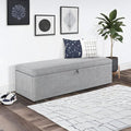 Sorrento Linen Ottoman, product image 1