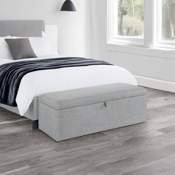 Sorrento Linen Ottoman, product image 2