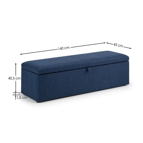 Sorrento Linen Ottoman, product image 14