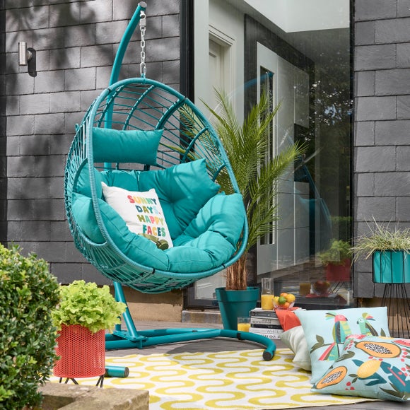 Elements Peacock Hanging Egg Chair
