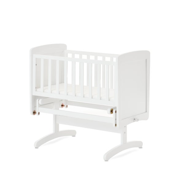 Obaby Gliding Crib, White Pine