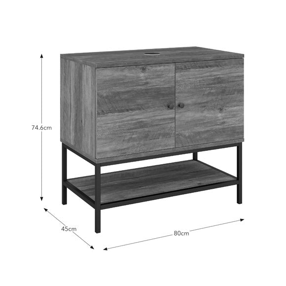 Fulton Vanity Unit, Pine Effect