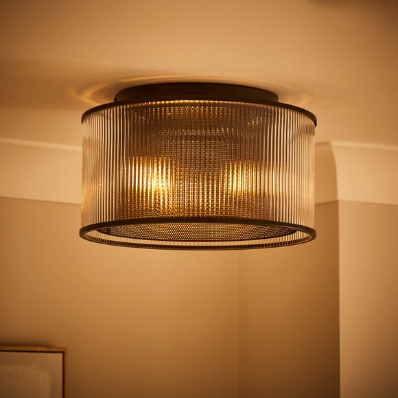 Kruze Glass Flush Ceiling Light, product image 2