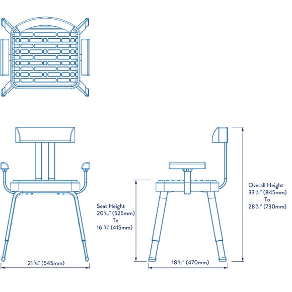 Croydex Serenity White Shower Chair