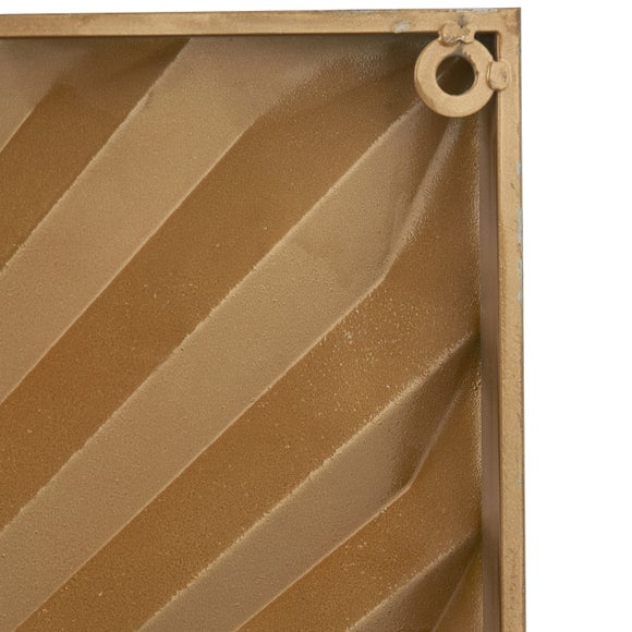 White and Gold Metal Sunburst Wall Art
