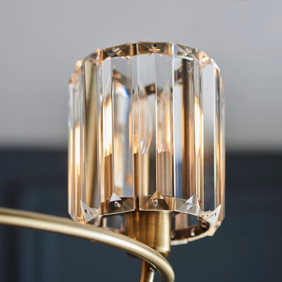 Vogue Laney Traditional 3 Light Semi Flush Ceiling Light