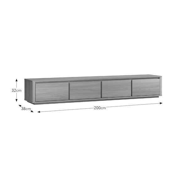 Malik Low Super Wide TV Unit for TVs up to 85", product image 14