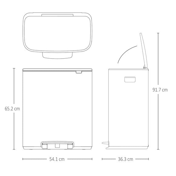 Brabantia Bo 60L Pedal Bin, product image 29