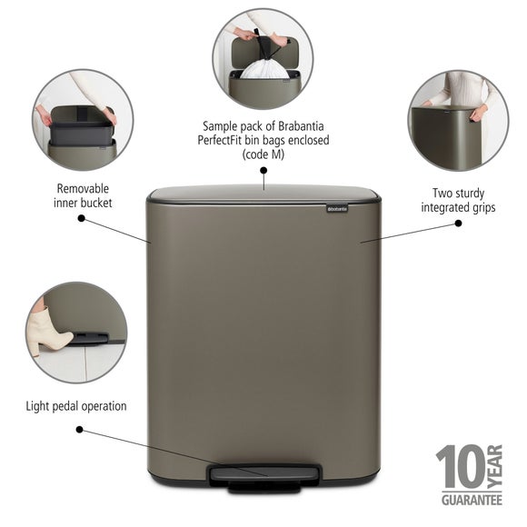 Brabantia Bo 60L Pedal Bin, product image 2