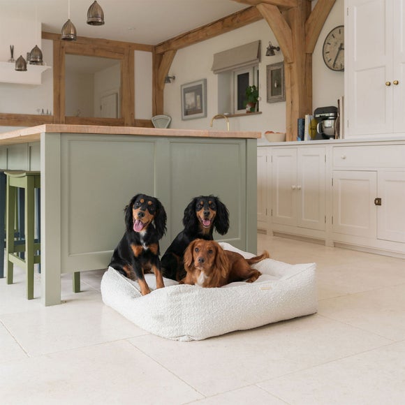 Lords and Labradors Boucle Box Dog Bed, product image 13
