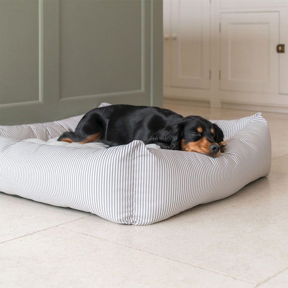 Lords and Labradors Striped Box Dog Bed, product image 1