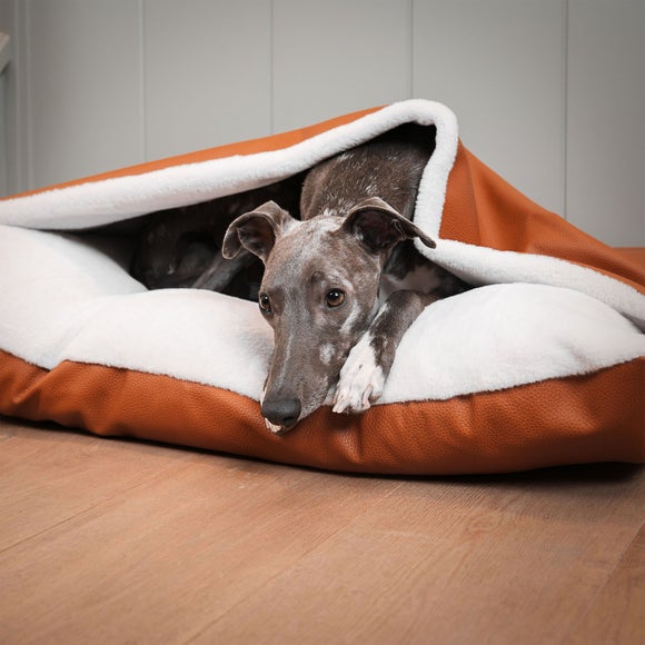 Lords and Labradors Rhino Leather Sleepy Burrow Dog Bed, product image 29