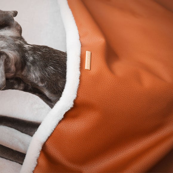 Lords and Labradors Rhino Leather Sleepy Burrow Dog Bed, product image 30