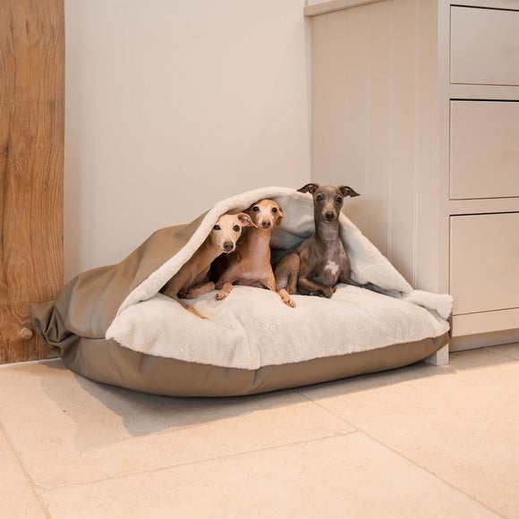 Lords and Labradors Rhino Leather Sleepy Burrow Dog Bed, product image 50