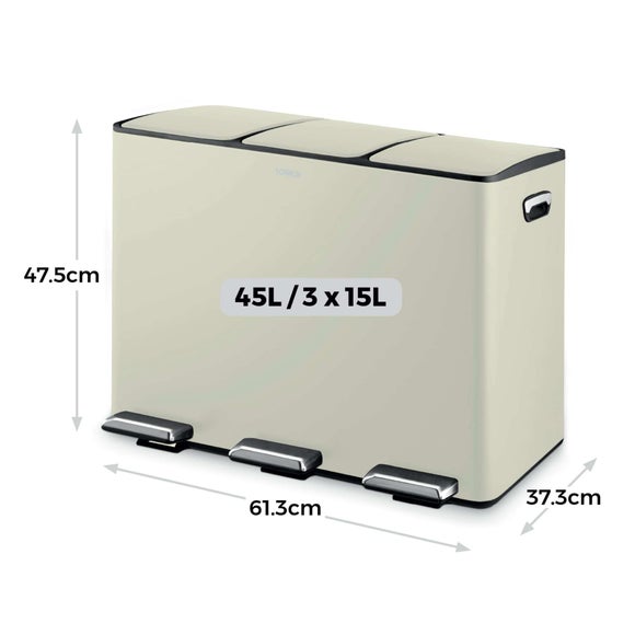 Tower 45L Recycling Pedal Bin, product image 30