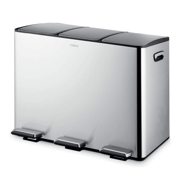 Tower 45L Recycling Pedal Bin, product image 1