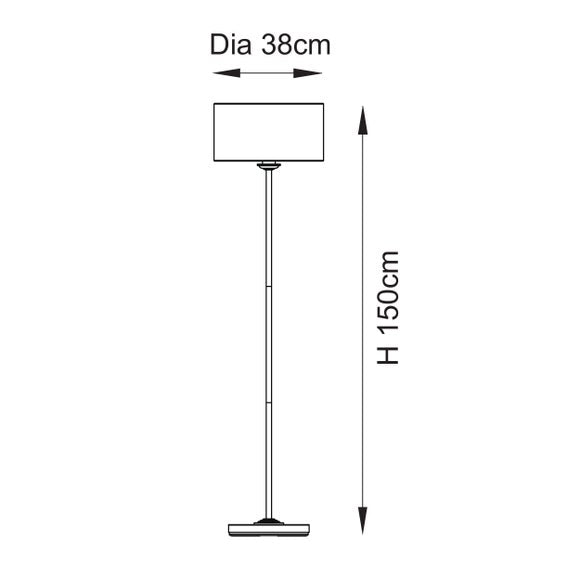 Vogue Sandringham Mid Century Floor Lamp, product image 12