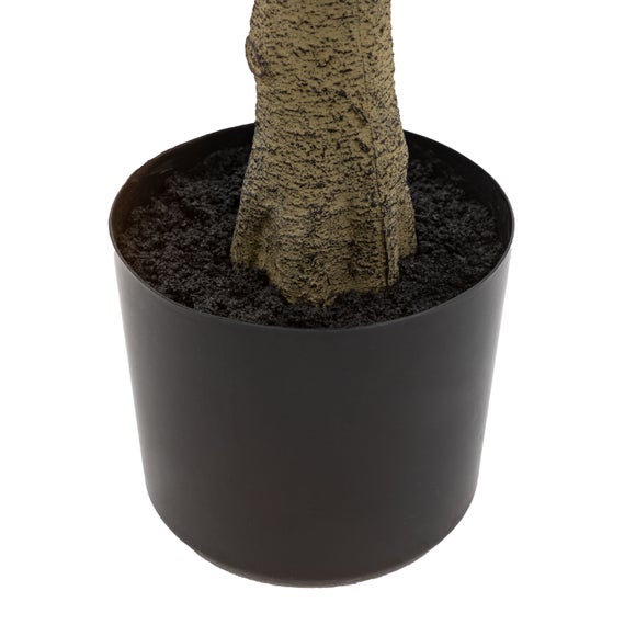 Artificial Medium Chinese White Olive Tree in Black Plant Pot