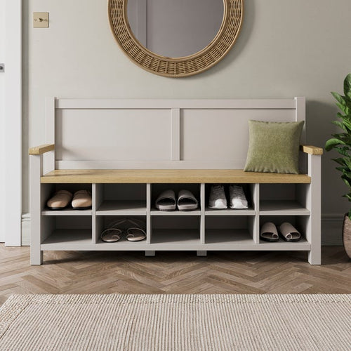 10 Shelf Olney Monk Bench