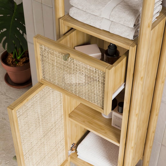 Arden Bamboo Tallboy Storage Unit