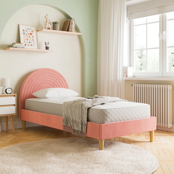 Pennie Rainbow Velvet Bed Frame