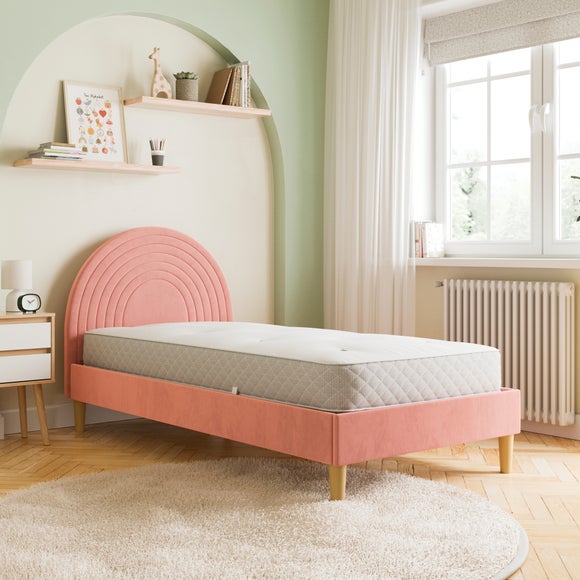Pennie Rainbow Velvet Bed Frame