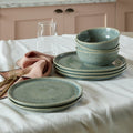 Denby Dapple Dark Green 12 Piece Dinner Set