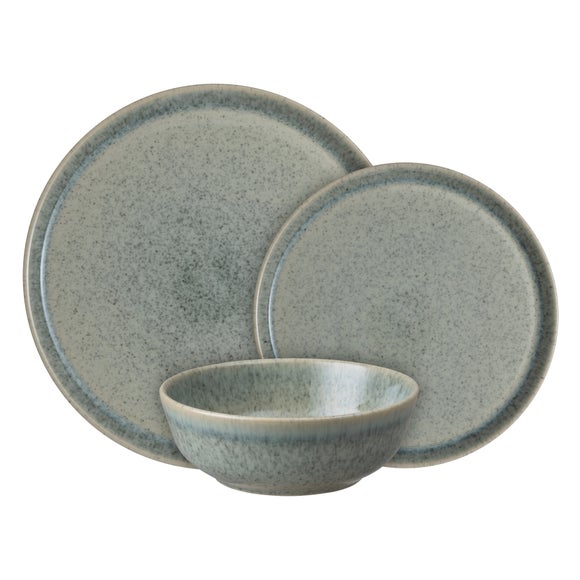 Denby Dapple Dark Green 12 Piece Dinner Set