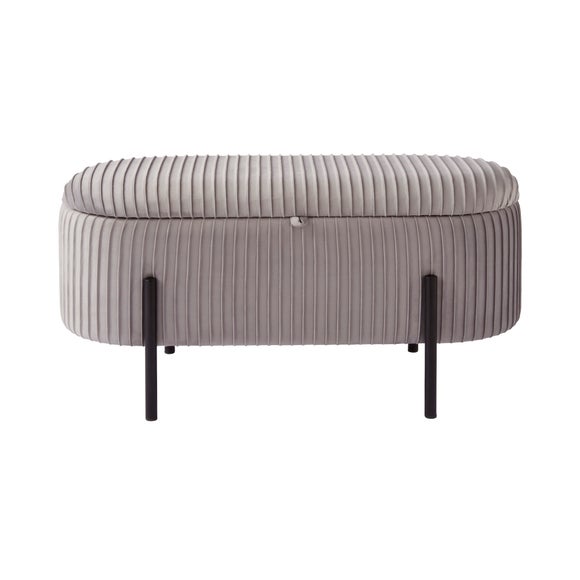Cairo Velvet Storage Ottoman