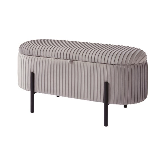 Cairo Velvet Storage Ottoman