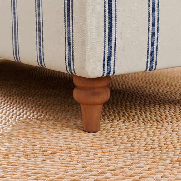 Long Folkstone Stripe Storage Footstool