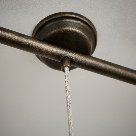Alba Industrial 3 Light Diner Ceiling Light