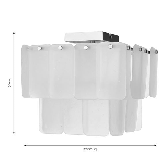 Everly 2 Tier Flush Ceiling Light