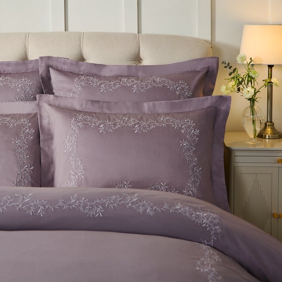 Dorma Camerelle Embroidery 100% Cotton Sateen Duvet Cover & Pillowcase Set, product image 10