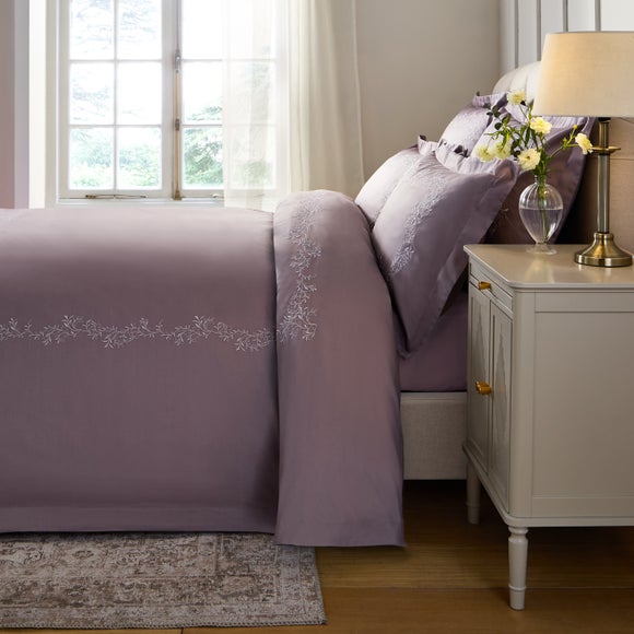 Dorma Camerelle Embroidery 100% Cotton Sateen Duvet Cover & Pillowcase Set, product image 12