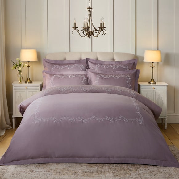 Dorma Camerelle Embroidery 100% Cotton Sateen Duvet Cover & Pillowcase Set, product image 29