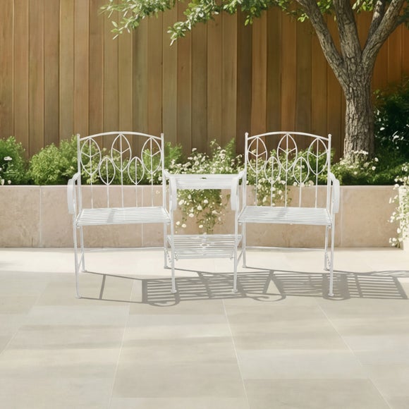 Rustic Leaf Metal Companion Seat Set, product image 1